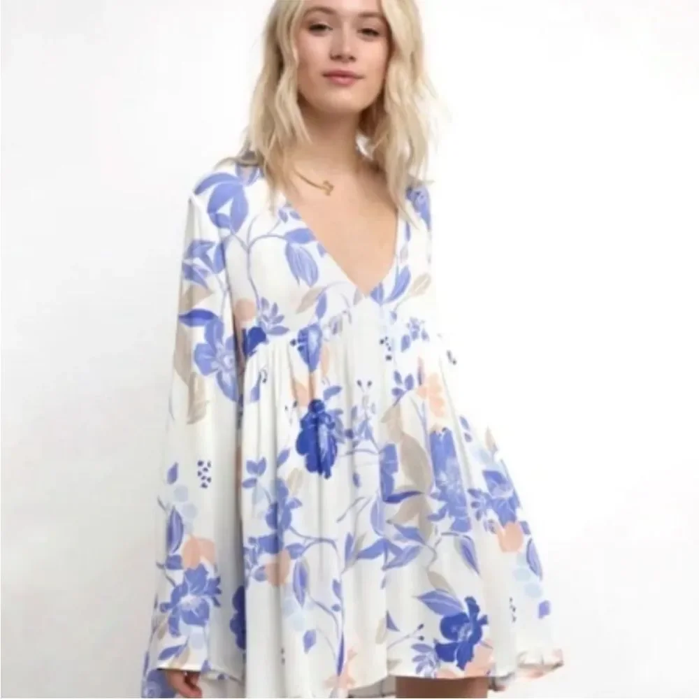 Free People Bella Printed Floral Tunic size M‎